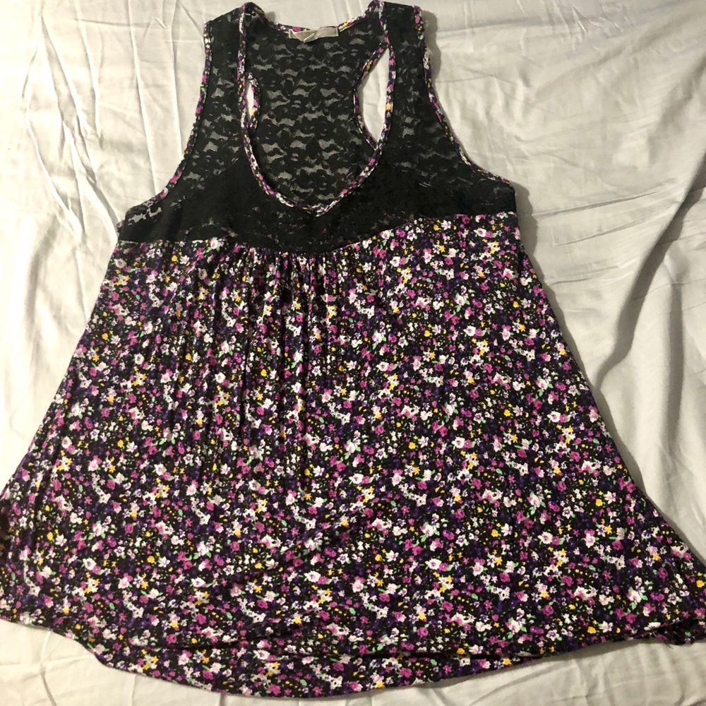 Womens floral tank top